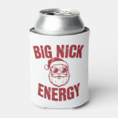 ビッグニックエナジーサンタおもしろいー失礼クリスマスジョーク 缶クーラー (缶正面)