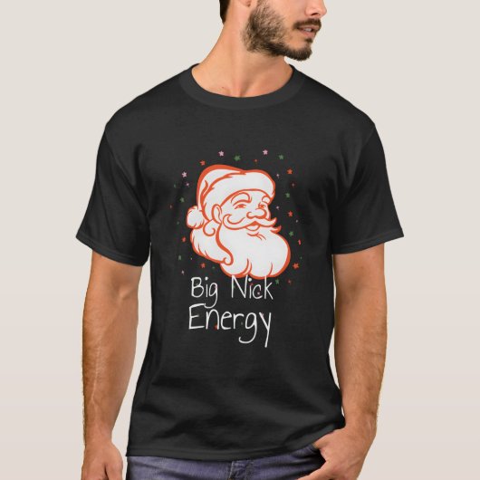 ビッグニックエナジーサンタクローススパークル Tシャツ (正面)
