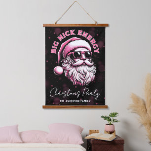 ビッグニックエナジーサンタ クリスマス おもしろグッズ 吊り下げ型タペストリー