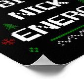 ビッグニックエナジーメメットおもしろクリスマス休日  ポスター (角)