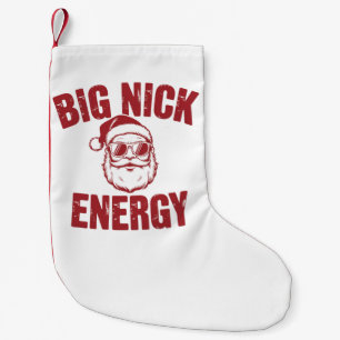 ビッグニックエナジー おもしろサンタ クリスマスの下品な冗談 スモールクリスマスストッキング