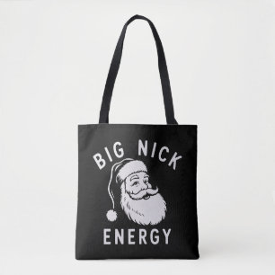 ビッグニックエナジー 楽しいクリスマス 太ったサンタクロース 聖人 トートバッグ