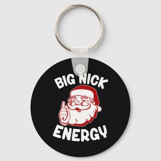 ビッグニックエネルギーおもしろいクリスマスクリスマス キーホルダー (正面)
