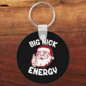 ビッグニックエネルギーおもしろいクリスマスクリスマス キーホルダー (正面)