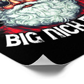 ビッグニックエネルギーおもしろいサンタクリスマス1 ポスター (角)