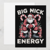 ビッグニックエネルギークリスマスサンタクロース シーズンカード (正面/裏面)