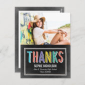 ビッグニュース卒業ありがとうポストカード ポストカード (正面/裏面)