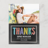 ビッグニュース卒業ありがとうポストカード ポストカード (正面)