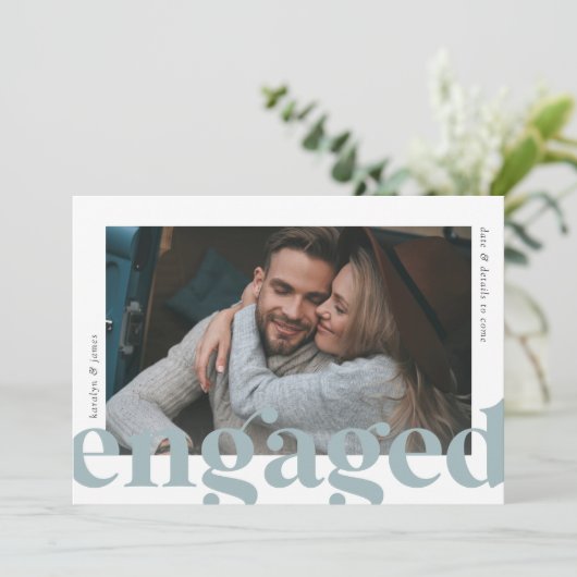 ビッグニュース |フォト婚約 案内状 (スタンド正面)