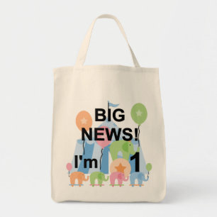 ビッグニュースCircus 1st誕生日Tシャツとギフト トートバッグ