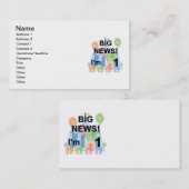 ビッグニュースCircus 1st誕生日Tシャツとギフト 名刺 (正面/裏面)