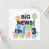 ビッグニュースCircus 3rd誕生日Tシャツ&ギフト カード (正面/裏面インサイチュ)