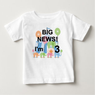 ビッグニュースCircus 3rd誕生日Tシャツ&ギフト ベビーTシャツ