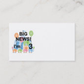 ビッグニュースCircus 3rd誕生日Tシャツ&ギフト 名刺 (裏面)