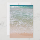 ビッグネームカジュアルズ結婚ターコイズシー招待状 招待状 (裏面)