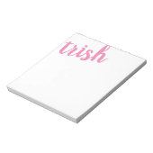 ビッグネームパーソナライズされたピンク ノートパッド (回転)