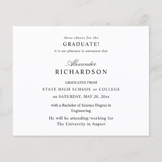 ビッグネームモダン写真卒業のお知らせ チラシ (裏面)