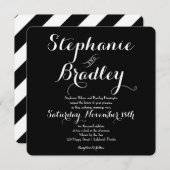 ビッグネーム白黒結婚ズ 招待状 (正面/裏面)