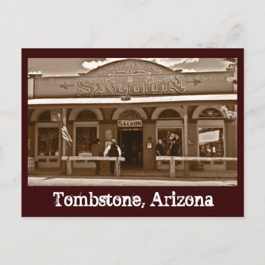 ビッグノーズケイトのサロオントンムストーンアリゾナはがき ポストカード (正面)