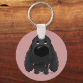 ビッグノーズコッカースパニエル犬 キーホルダー (正面)