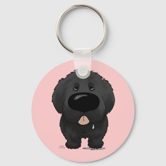 ビッグノーズ・ニューファンドランド キーホルダー (正面)