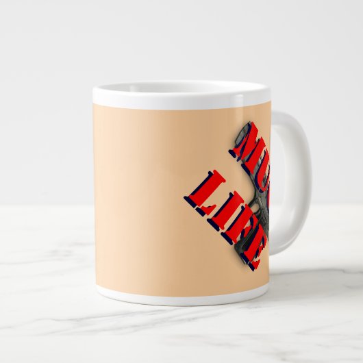 ビッグハグだめだ!凶悪生活のための大きな暴漢 ジャンボコーヒーマグカップ (正面右)