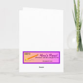 ビッグハグツムールグリーティングカードテンプレート カード (裏面)