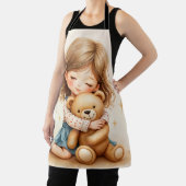 ビッグハグ – 可愛い女の子ハギングテディベア エプロン (インサイチュ)