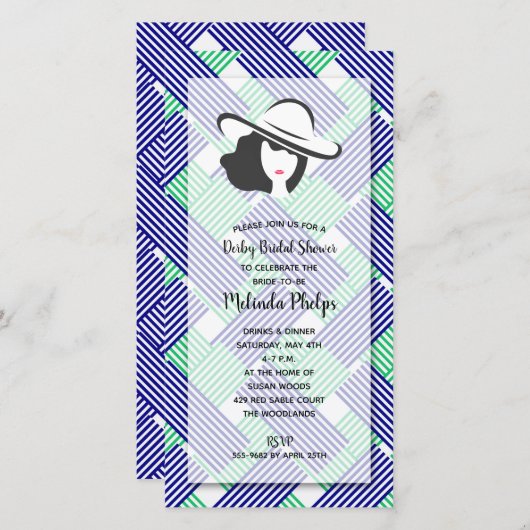 ビッグハットダービーブライダルシャワー招待状 (正面/裏面)