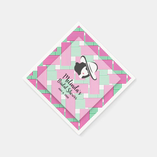 ビッグハットダービーブライダルシャワー スタンダードカクテルナプキン (角)