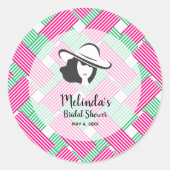 ビッグハットダービーブライダルシャワー ラウンドシール (正面)