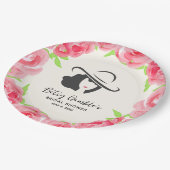 ビッグハットレディバラダービーブライダルシャワー ペーパープレート (アングル)