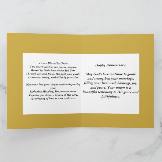 ビッグハッピーアニバーサリーイエローフローラ聖なる書物、 経典 カード (内部)