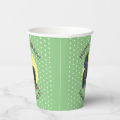 ビッグハッピーゴリラ漫画イラストレーション 紙コップ (右)