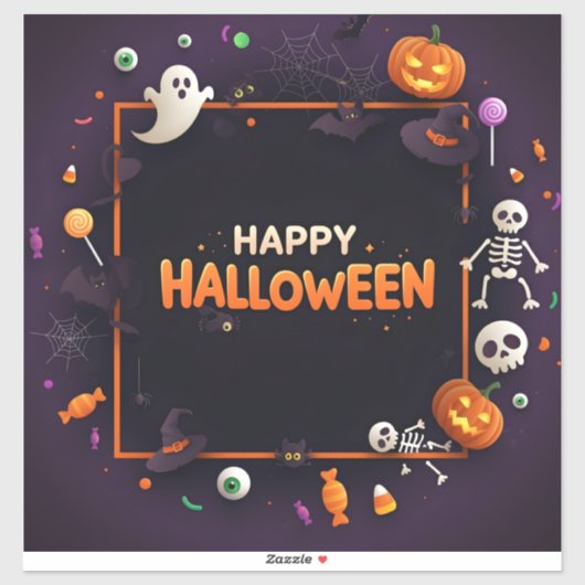 ビッグハッピーハローウィン シール (シート)