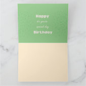 ビッグハッピーバースデー!グリーティングカード8.5x 11 カード (内部)