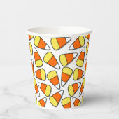 ビッグハロウィーンイエローオレンジ&ホワイトキャンディーコーン 紙コップ (左)