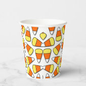 ビッグハロウィーンイエローオレンジ&ホワイトキャンディーコーン 紙コップ (右)