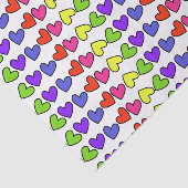 ビッグハートインレインボーカラーティッシュペーパー 薄葉紙 (詳細)