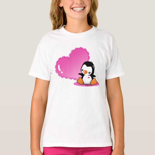 ビッグハートガールズリンガーTシャツ Tシャツ (正面)