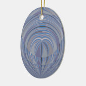 ビッグハートシームレスデザイン セラミックオーナメント (左)