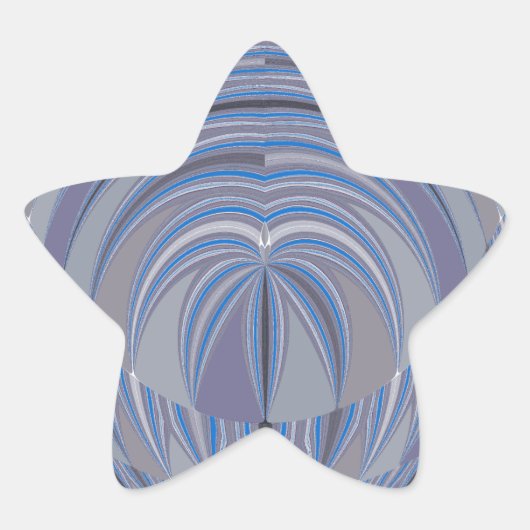 ビッグハートシームレスデザイン 星シール (正面)