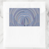 ビッグハートシームレスデザイン 長方形シール (バッグ)