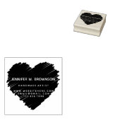 ビッグハートスケッチロゴ ラバースタンプ (押印)