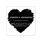 ビッグハートスケッチロゴ ラバースタンプ (インプリント)