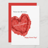 ビッグハートナースデーグリーティングカード シーズンカード (正面/裏面)