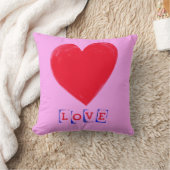 ビッグハートバレンタインの贈り物 クッション (ブランケット)