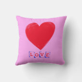 ビッグハートバレンタインの贈り物 クッション (裏面)