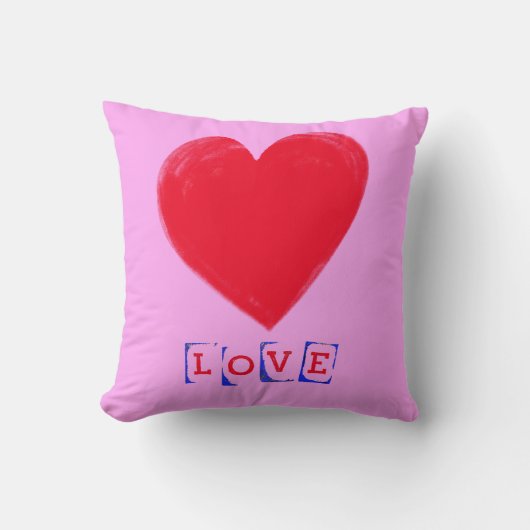 ビッグハートバレンタインの贈り物 クッション (正面)