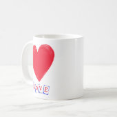 ビッグハートバレンタインの贈り物 コーヒーマグカップ (正面左)